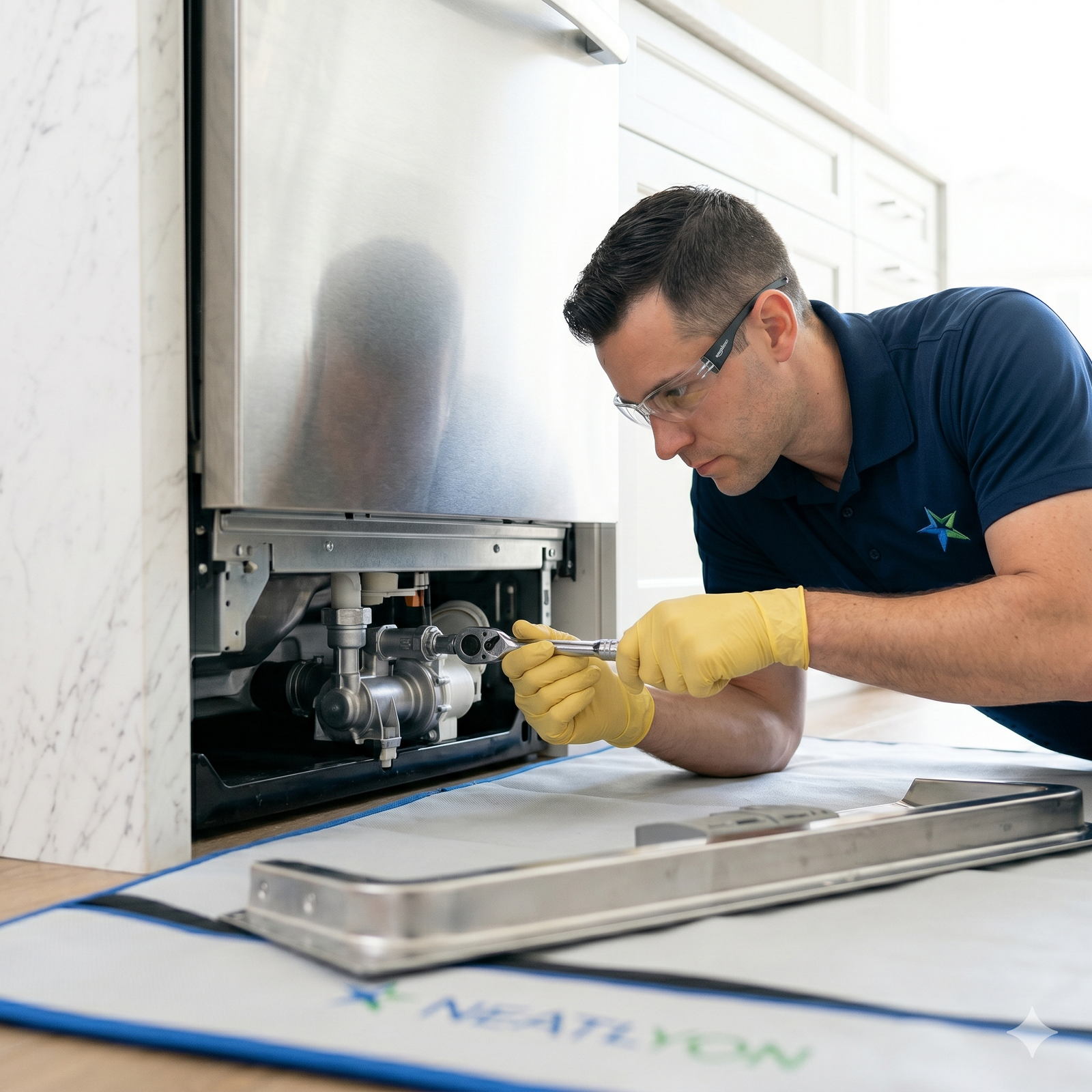 Dishwasher drain pump replacement