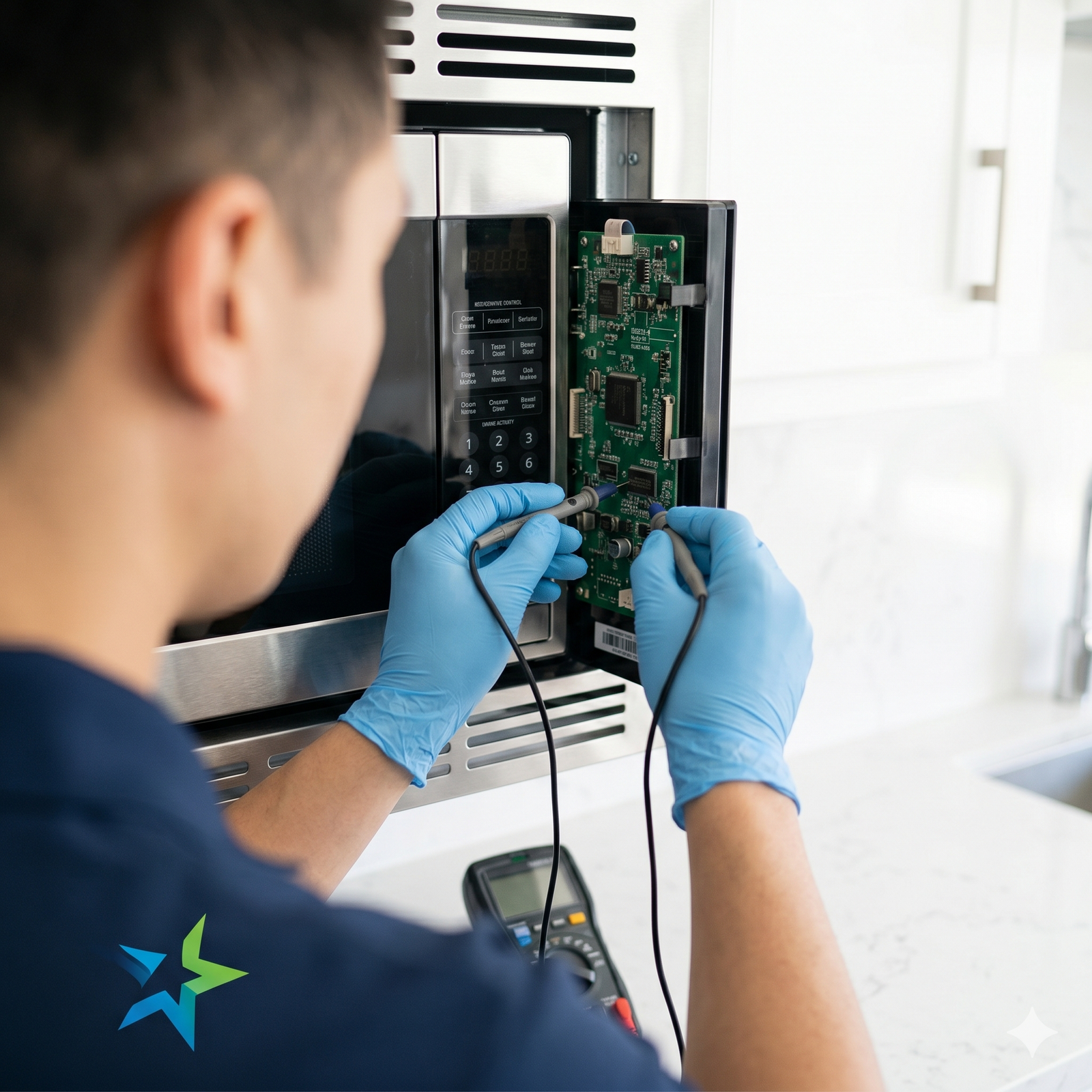 Repairing a microwave keypad control board