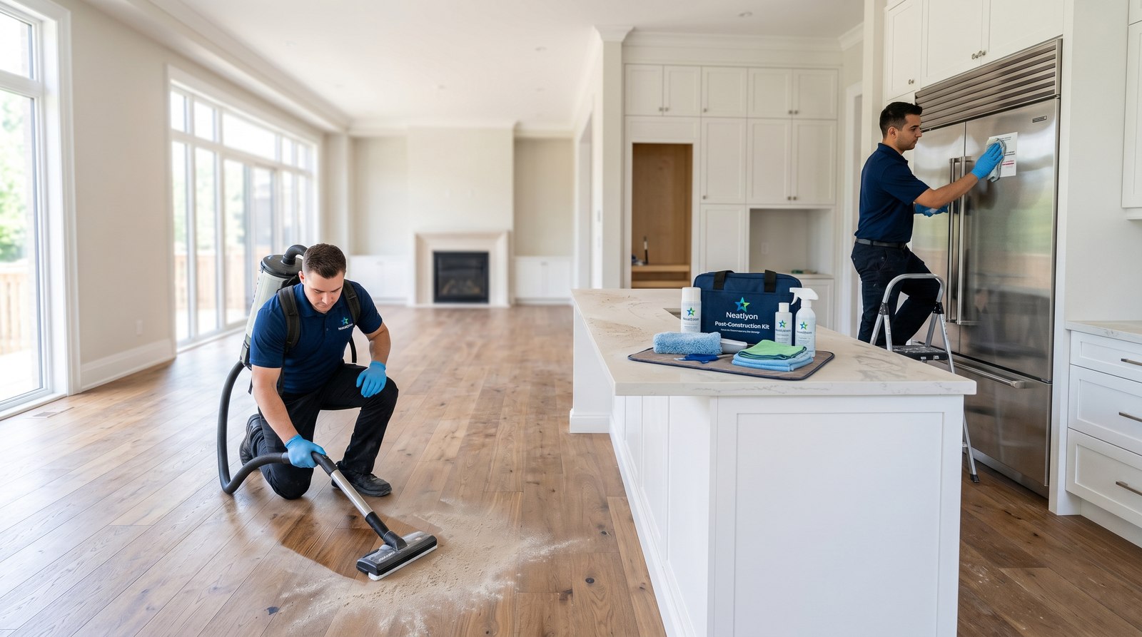 Cleaning up a newly renovated home